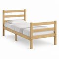 Cadre de lit une place en pin massif naturel 90 x 190 cm